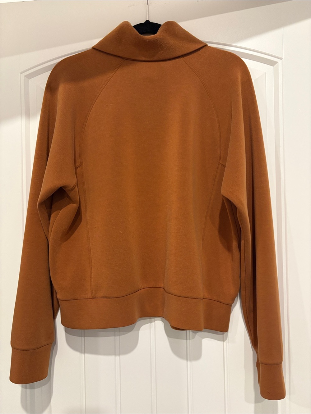 Women’s SPANX Half-Zip Pullover in Rust - Picture 2 of 3